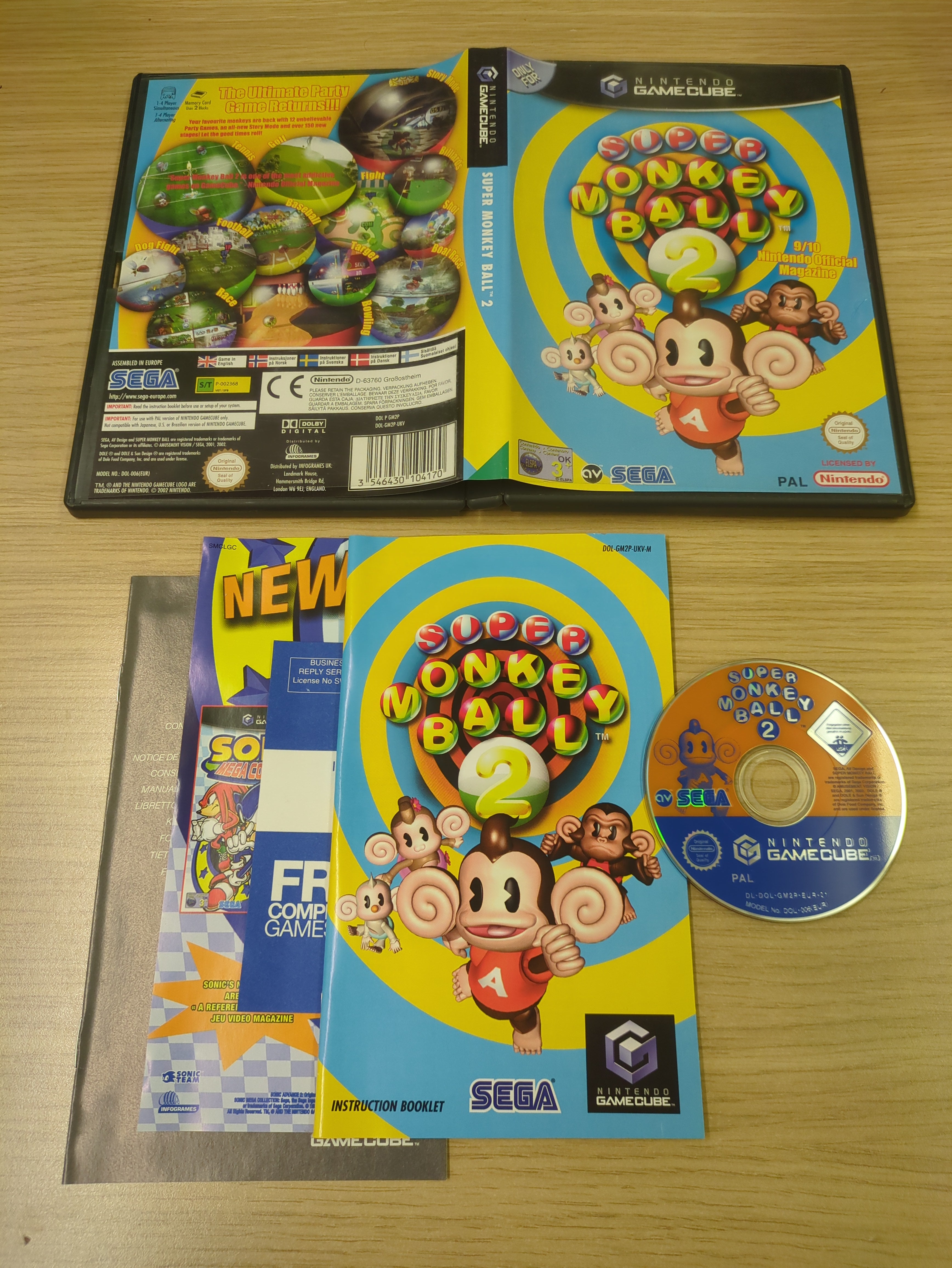Super Monkey Ball 2 Nintendo GameCube game Super Monkey Ball 2 Nintendo GameCube game